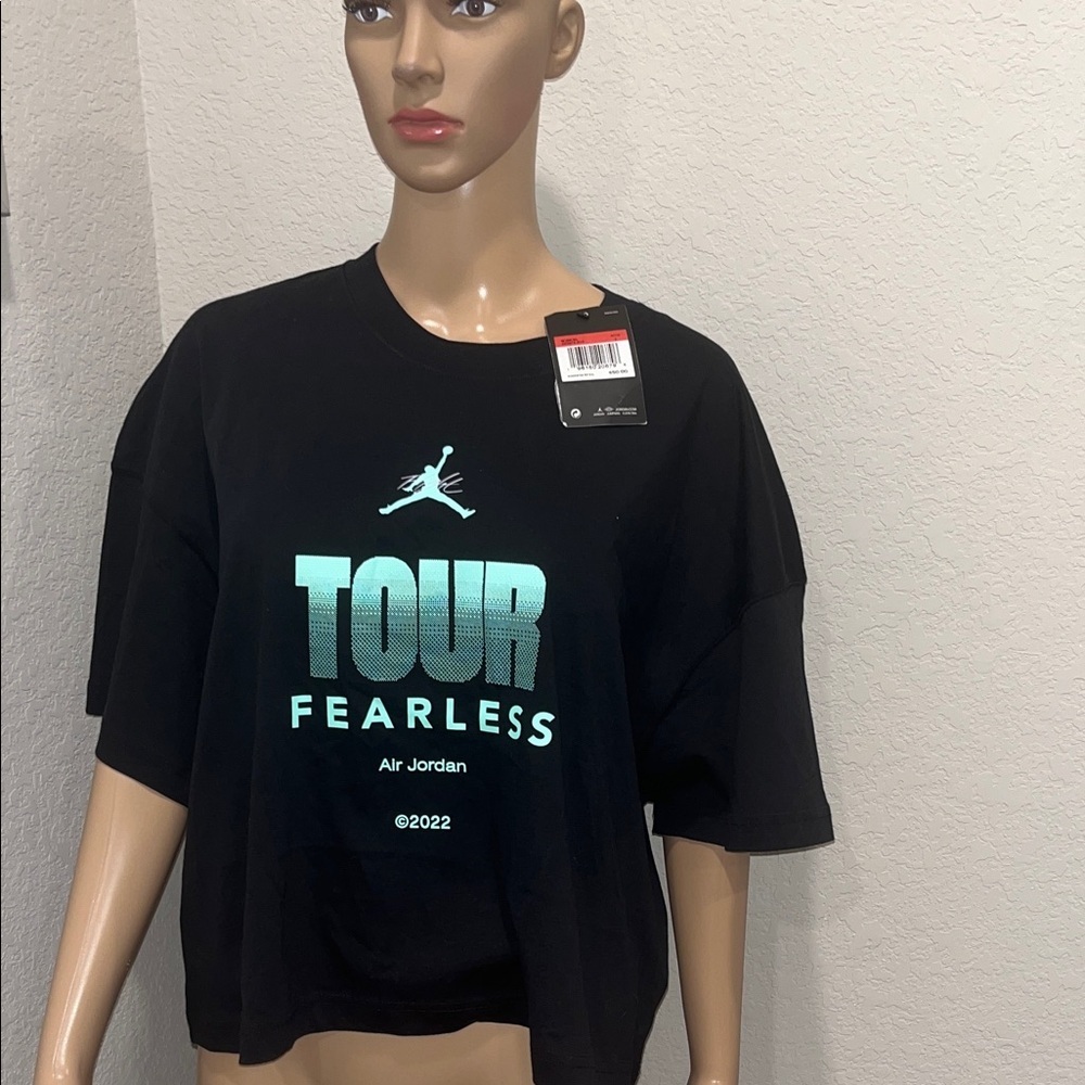 NWT Air Jordan Black Tour Fearless T-Shirt